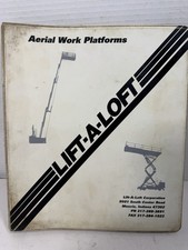 LIFT A LOFT SPS 1500-25 207-P AERIAL LIFT PARTS OPERATION & MAINTENANCE MANUAL picture