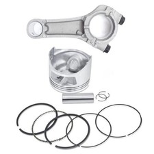 New Piston and Rings Pin Clips Set Connecting Rod Compatible With Honda GXV390 picture