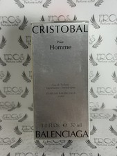 Cristobal Pour Homme Balenciaga 1oz/30ml EDT DISCONTINUED, SEALED-RARE-VINTAGE picture