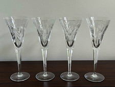 Waterford Millennium 5 Universal Toasts Crystal Flutes – Set of 4 – Rare picture