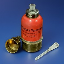 Rare Vintage Scent Perfume Bottle And Powder Compact Uruguay Red  picture