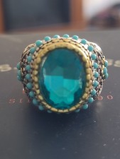 Green Topaz Statement Ring picture