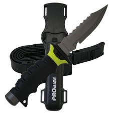 Promate Sharp Tip Titanium Diving Knife (5 Blade), Yellow KF519YL picture