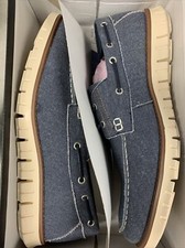 Golaiman Men's Slip On Boat Shoes G3116, Blue US Size 10 EUR Size 43 picture