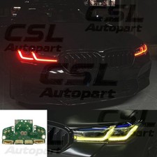 CSL Yellow/Red DRL LED Boards For BMW G30 LCI 530eX 530iX M550iX 2021 2022 2023 picture