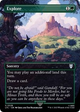 Explore (Borderless) #528 *Foil* (NM) Commander: The Lord of the Ri... (LTC) MTG picture