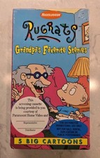 Rugrats Grandpas Favorite Stories VHS, 1997 NEW SEALED Nickelodeon 5 Episodes picture