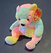 Ty Beanie Babies Mellow Pastel Bear Plush w/ Hang Tag, Retired 2000 picture