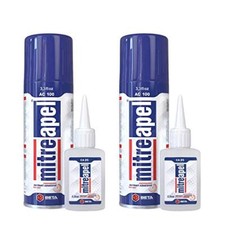 MITREAPEL CA Glue with Activator (2 x 0.80 oz - 2 x 3.30 fl oz.) - CA Glue  picture