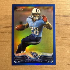 2013 Topps Chrome Chris Johnson Blue Refractor # /199 picture