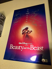 Duel Signed Beauty and the Beast Original Movie Poster Beckett Authenticated picture