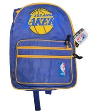 Vintage 1990s Los Angeles Lakers Backpack Bag NWT NBA Licensed Retro Purple Gold picture