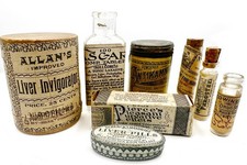 GREAT RARE VINTAGE ANTIQUE QUACK MEDICINE PACKAGE LOT (8) | VERY GOOD CONDITION picture