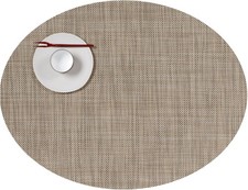 Chilewich Mini Basketweave Placemats | Set of 4 | Linen (14x 19) picture