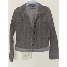 Eddie Bauer Purple Lavender Corduroy Jacket Botton Up Women's Size M picture