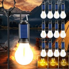 4-12PACK Solar Hanging Camping Lights Outdoor Garden Waterproof LED Tent Lamps picture