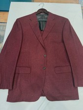 Canali Exclusive 100% Cashmere Burgundy Sport Coat — Size 54 Excellent Condition picture