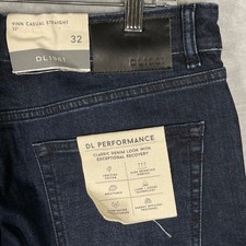 DL1961 Vinn Casual Straight Jeans Dark Indigo Performance Stretch Size 32 picture