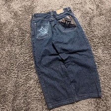 Y2K 2000’s Makaveli Branded Baggy Embroidered Denim Size 36x28 picture