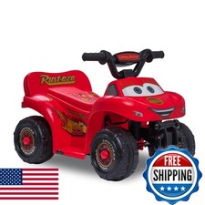 Kid Trax Toddler Disney Cars Quad Ride On Toy, Kids 1.5-3 Years Old, 6 Volt picture