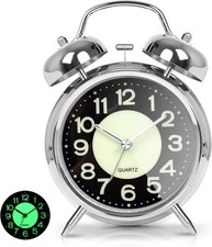 Super Loud Alarm Clock for Heavy Sleepers, 4.5 Inch Twin Bell Retro picture