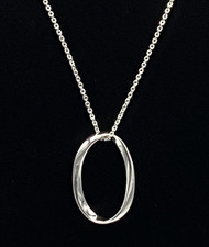 Sterling Silver Openwork Organic Pendant Necklace Kit Heath Signed 18