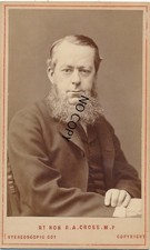 Antique CDV Portrait - Rt Hon R.A. Cross M.P. circa 1870-1880 X93 picture