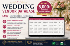 Over 5K Wedding Vendor Email List Database Leads B2B Sales & Marketing Data picture