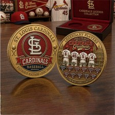 St. Louis Cardinals Legends Collection Commemorative Gold Plated Coin picture