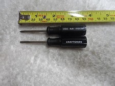 Craftsman Vintage NOS Black Screwdriver Phillips/Slotted, USA 2pcs, 41542M/41760 picture