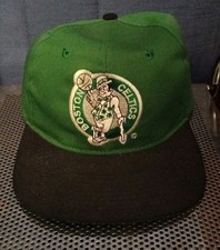 Vintage 1990s Boston Celtics Snapback Hat - NBA AJD New picture