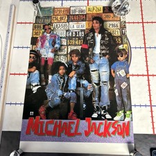 MICHAEL JACKSON LA GEAR SHOES UNSTOPPABLE plates POSTER  1990 VERY RARE VINTAGE picture