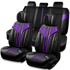 CAR PASS Nappa Leather Seat Covers, Breathable Waterproof Car Seat Covers Full picture