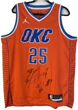 2024-25 OKC Thunder Team Signed Jersey Shai Gilgeous Alexander + Others JSA COA picture