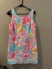 Lilly Pulitzer Floral Shift Dress Size 4 picture