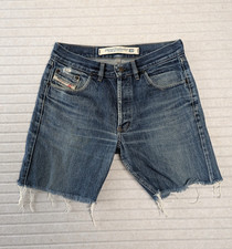 Diesel Industry denim division Womens size 32 fringe shorts Cutoffs Cotton picture