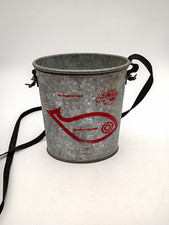 Vintage My Buddy No 710 Anglers Choice Galvanized Minnow Wade In Bucket picture