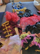 VINTAGE STAGE COSTUME TUTU LOT 7 ITEMS LOT 1960S 1970S 1980S SEQUINS SHOWGIRL picture