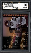 2024 Topps Resurgence JAYDEN DANIELS Electro Lights #EL-6 Graded PXG 10 Gem Mint picture