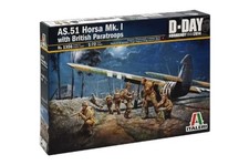Italeri AS 51 Horsa MK.I Airplane Model Kit with British Paratroops, Clear picture