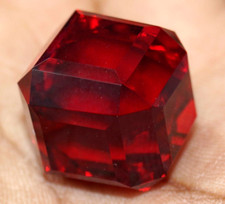 GIE Certified Natural 500.36 Ct Brazilian Red Topaz Cube Cut Loose Gemstone picture