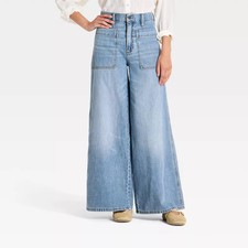 Women's Palazzo Wide Leg Jeans - Universal Thread picture