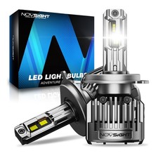 NOVSIGHT High Beam Low Beam N90 H4 LED Headlight Bulbs Cool White 6500K 2 Pack picture