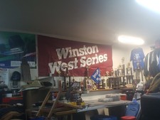 Huge NASCAR Winston West Series Banner Excellent Cond. 108