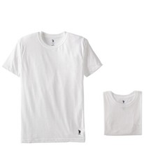 U.S. Polo Assn CREW Neck Mens Short 3 Pack  T-Shirts Undershirt White S, L NEW picture