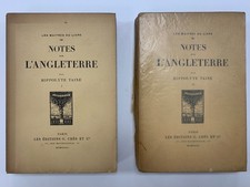 NOTES SUR L'ANGLETERRE (TWO VOLUME SET) - 1923 EDITION picture