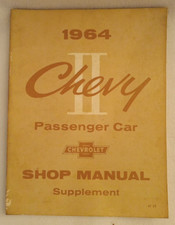ORIGINAL 1964 Chevy II Passenger Car Shop Manual Supplement picture