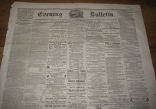 1858, San Francisco Newspaper, Gambling, Routes From East to San Francisco picture