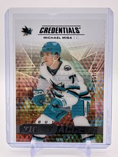 2025-26 UD Credentials MICHAEL MISA Debut Ticket Access Acetate Sharks 059/199 picture