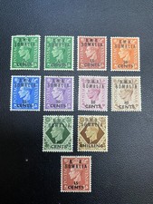 BMA SOMALIA  1948-1950  11 STAMP  MH  CV$ 19.75 picture
